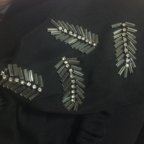 Criss Cross Headband Black/Silver feather🖤sheer🖤 - Picture 8 of 9